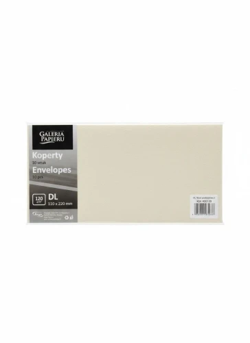 Koperta wood jasnokremowy DL kremowa Galeria Papieru (282126) 10 sztuk