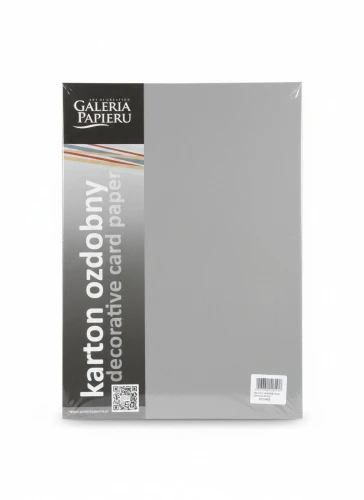 Papier ozdobny (wizytówkowy) pearl jasnosrebrny A4 srebrny 210g Galeria Papieru (205453)