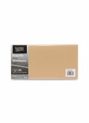 Koperta wood bezowy DL beżowa Galeria Papieru (282127) 10 sztuk