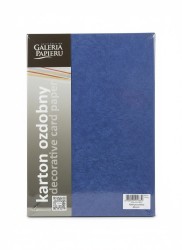 Papier ozdobny (wizytówkowy) flash A4 granatowy 200g Galeria Papieru (205404)