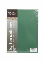 Papier ozdobny (wizytówkowy) Brillo A4 Zielony 200g Galeria Papieru (205424)