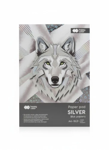 Blok artystyczny silver A4 230g 10k Happy Color (HA 7840 2030-SL)