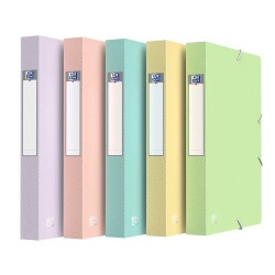 Teczka plastikowa na gumkę Urban pastel A4 mix 650 mic. [mm:] 240x320 Oxford (400205734)