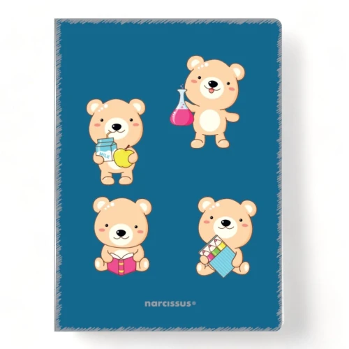 Zeszyt PP Kawaii A4 32k. 80g krata Narcissus