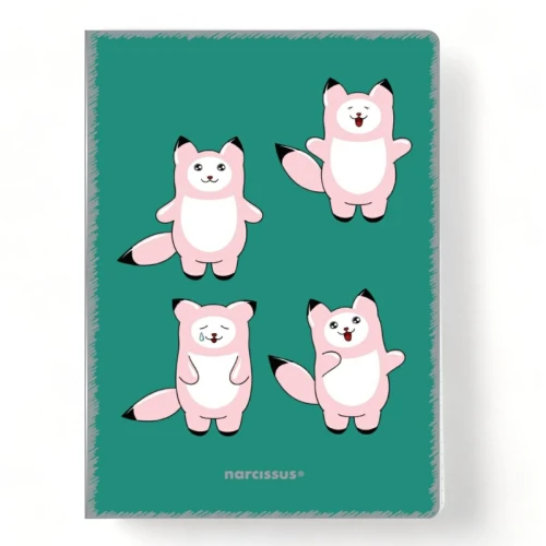 Zeszyt PP Kawaii A4 32k. 80g krata Narcissus