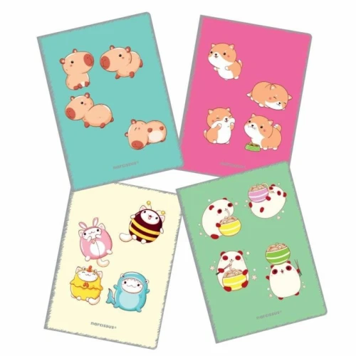 Zeszyt PP Kawaii A4 60k. 80g krata Narcissus