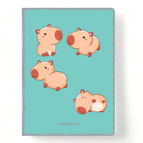 Zeszyt PP Kawaii A4 60k. 80g krata Narcissus