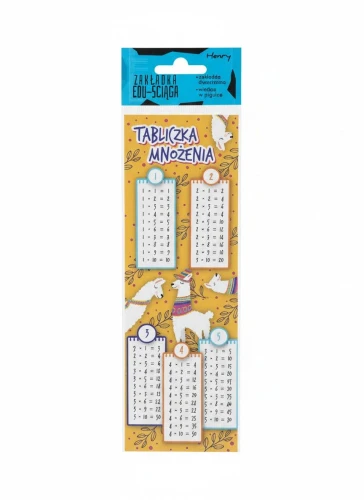 Zakładka do książki Lamy Tabliczka mnożenia Henry (5905701486694)
