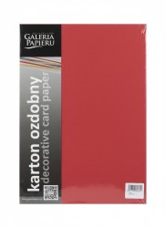 Papier ozdobny (wizytówkowy) pearl A4 Czerwony 210g Galeria Papieru (205455)