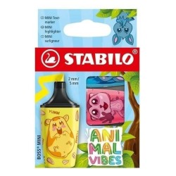 Zakreślacz BOSS MINI ANIMALS VIBES wkład mix 2,0-5,0mm Stabilo (07/03-73)