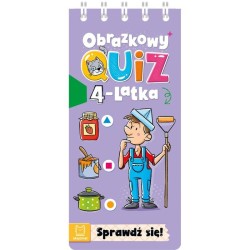 Książka dla dzieci Obrazkowy quiz 4-latka. Sprawdź się! Aksjomat
