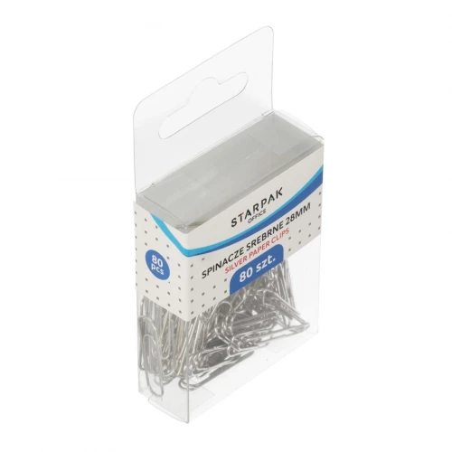 Spinacze okrągły Office 28mm 80 szt Starpak (563702)