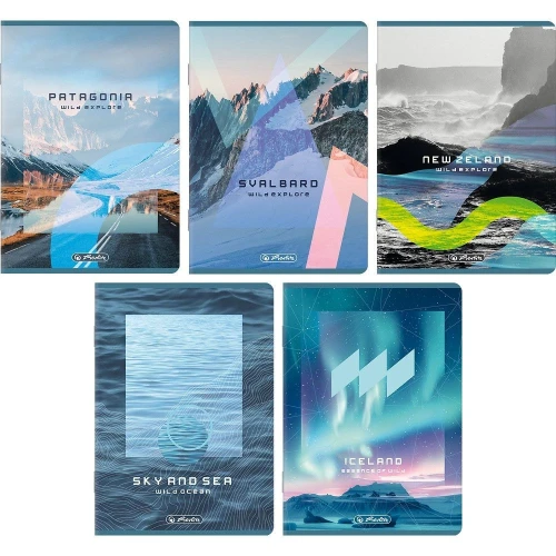 Zeszyt SOLARPUNK A5 80k. 70g krata Herlitz (400210663)