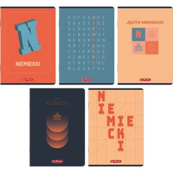 Zeszyt niemiecki mix A5 60k. 70g krata Herlitz (400206355)