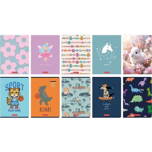 Zeszyt mix A5 16k. 70g kratka Herlitz (400206334)