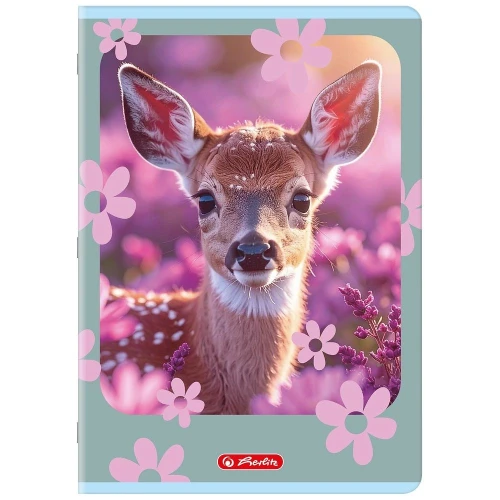 Zeszyt ANIMALS A4 32k. 70g linia podwójna kolorowa Herlitz (400206431)