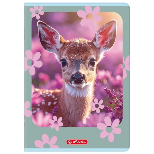 Zeszyt ANIMALS A5 16k. 70g linia podwójna kolorowa Herlitz (400206377)