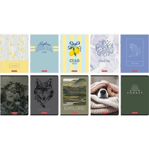 Zeszyt mix A5 80k. 70g linia Herlitz (400206358)