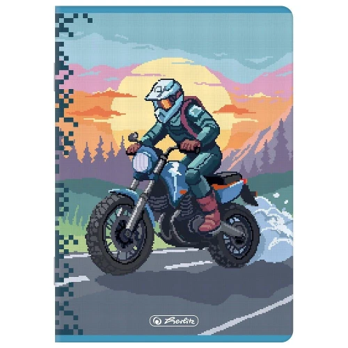 Zeszyt PREMIUM PIXEL FUN A5 32k. 70g linia podwójna kolorowa Herlitz (400207520)