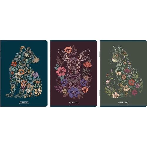 Zeszyt Premium FLORIMALS A4 60k. 70g krata Herlitz (400207533)