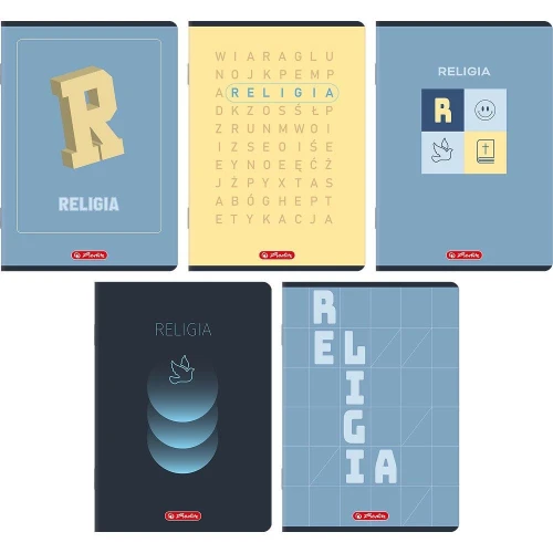 Zeszyt Religia mix A5 60k. 70g krata Herlitz (400206356)