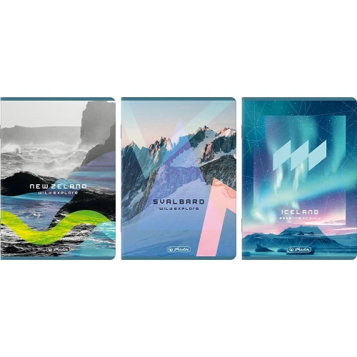 Zeszyt Premium SOLARPUNK A4 60k. 70g krata Herlitz (400207532)