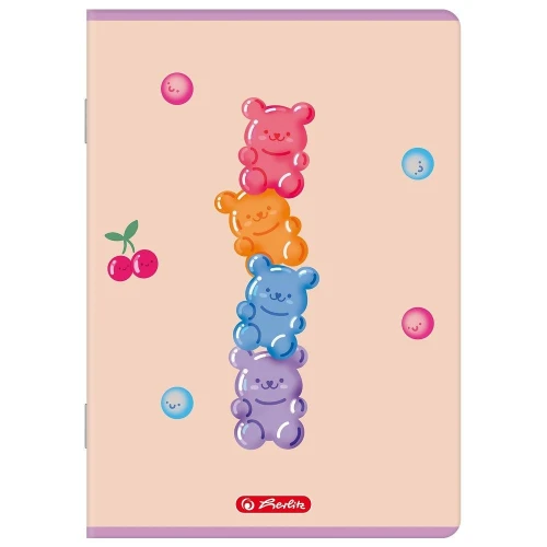 Zeszyt Jelly A5 16k. 70g linia podwójna kolorowa Herlitz (400206373)