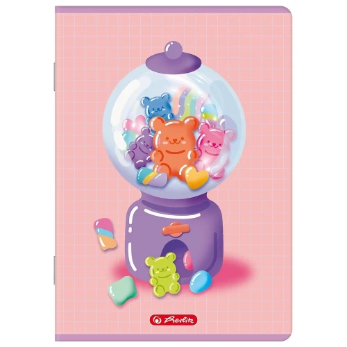 Zeszyt Jelly A5 16k. 70g linia podwójna kolorowa Herlitz (400206373)