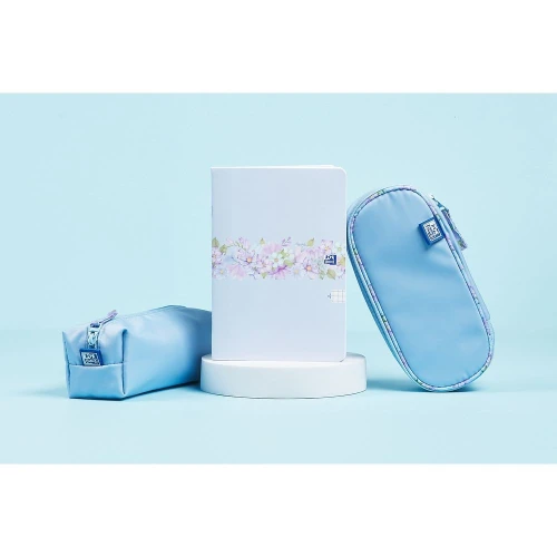 Saszetka Flowers Duża niebieski Oxford (400182078)