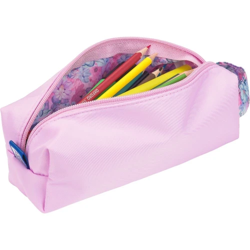 Saszetka Flowers Duża różowa Oxford (400182079)