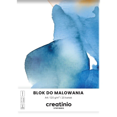 Blok rysunkowy A4 biały 120g 20k Top 2000 (400176686)