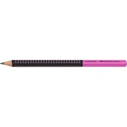 Ołówek Jumbo Grip 2001 Two Tone czarny/różowy HB Faber Castell (511911FC)