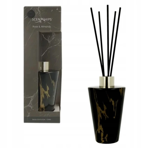 Odświeżacz powietrza Scentchips Dyfuzor patyczkowy Cone Marble Rose & Almonds 200ml Pavoncella (8716516204598)