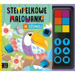 Książka dla dzieci Stempelkowe malowanki. W dżungli Aksjomat