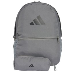 Plecak Classic szary z saszetką Adidas (JD3092)