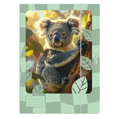 Teczka kartonowa na gumkę Animals A4 Herlitz (400207738)