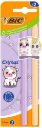 Długopis Cristal  Pastel Figurine Purple wkład niebieski 1,0mm Bic (526273)