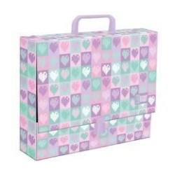 Teczka kartonowa na zatrzask Candy Hearts A4 mix Unipap
