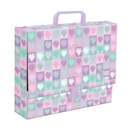 Teczka kartonowa na zatrzask Candy Hearts A4 mix Unipap