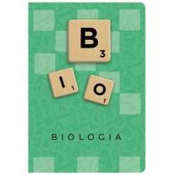 Zeszyt A5 biologia scrabble 60k. 70g krata Beniamin