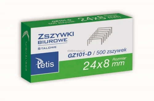 Zszywki 24/8 500 szt Tetis (GZ101-D)
