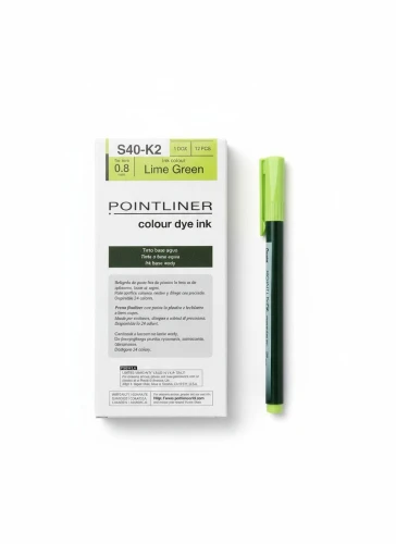 Cienkopis kreślarski POINTLINER wkład limnokowy 0,4mm 1kol. Pentel (S40-K2)