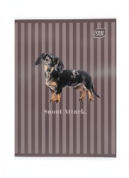Zeszyt A5 PUPPY SIGN 60k. 70g krata Interdruk (ZE60#PS)