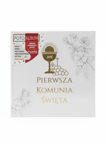 Album kieszeniowy komunia 5901924496557 200 kieszeni Kukartka (HAS-012)