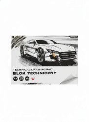 Blok techniczny A4 biały 170g 10k Starpak (587751)