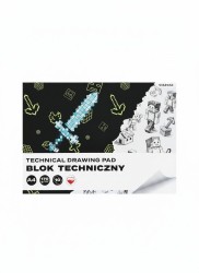 Blok techniczny A4 biały 170g 10k Starpak (588813)
