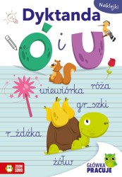 Książka dla dzieci Główka pracuje. Dyktanda Ó i U Zielona Sowa