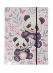Teczka kartonowa na gumkę Panda A4 mix Derform (TGA4PA11)