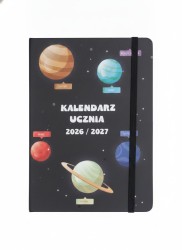 Kalendarz książkowy (terminarz) TNS ucznia B6 Antra (Kosmos)