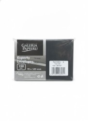 Koperta A7 pearl czarny czarna Galeria Papieru (280447) 10 sztuk